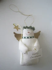 HEARTS & IVY SNOWMAN Merry Christmas Star 3" #3