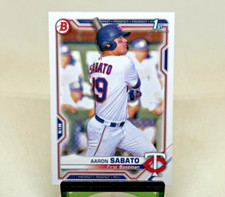 2021 Bowman MLB 1st Bowman Prospect BP-125 Aaron Sabato Minnesota Twins
