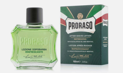 PRORASO Green After Shave Lotion With Eucalyptus & Menthol For Men, NEW FAST