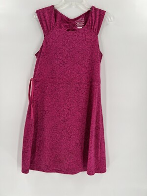 merrell midi dress Merrell Dress Womens lARGE Opti-Wick UPF 50+ Midi Sleeveless Open Back Pink  Midi