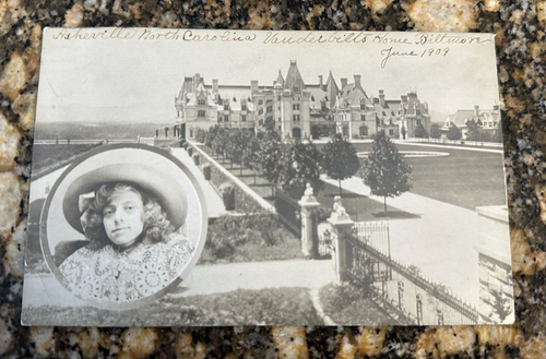1909 SELTEN Biltmore Estate Molkerei Vanderbilt Asheville Echtfoto Postkarte Dorf