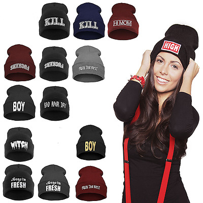  Bad Hair Day FUCKDOWN  Hat Mütze BEANIE Viele Muster Herren / Damen Unisex Neu