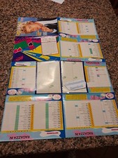 Super poster calendario 1985-da ragazza in 48x70