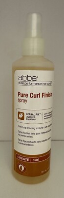 Abba Pure Curl Finish Spray  Herbal F/x Lavender & Chamomile  8.45 Oz Vegan