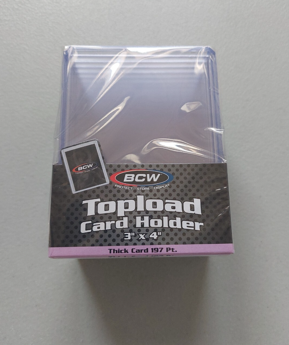 10-Pack BCW 7mm Mega Thick Topload Holders – For Jerseys, Memorabilia, Bat Cards