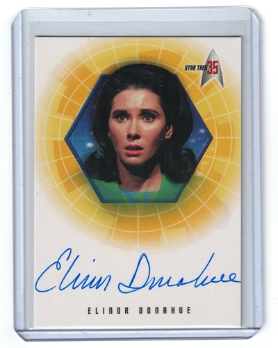 ELINOR DONAHUE AS COMM HEDFORD AUTOGRAMMKARTE A24 STAR TREK 35TH ANNIVERSARY