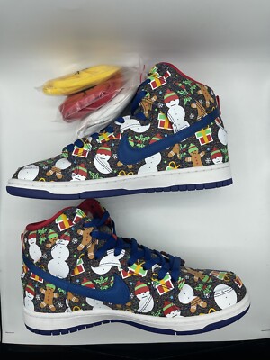 靴 NIKE SB Dunk High Christmas Sweater2017 Nike SB Dunk High Concepts Ugly Christmas Sweater (2017) (GS
