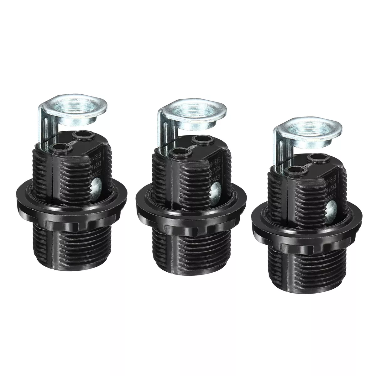 E12 Bulb Holder Light Socket 3 Pack Screw Fully Thread Lamp Holder