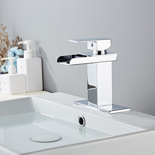 Grifo de baño cascada de 7" cromado/níquel cepillado/negro mate grifo de recipiente - Imagen 4 de 18