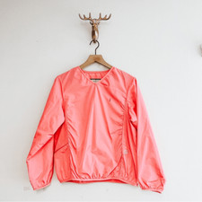 Trussardi Women's Pink V Neck Windbreaker Gold Jacket Size Medium