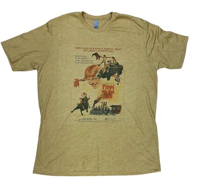 Pippi Longstocking Fictional Retro Vintage Graphic Design T-shirt