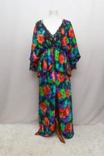 Vintage Indulgence womens lingerie set floral L 80s