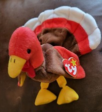 Ty Beanie Babies Gobbles the Turkey NWT bean bag plush 5.5"