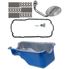 Cj Classics Front Sump Oil Pan Kit Blue With Stud Kit Mustang 289 302 1965-1973