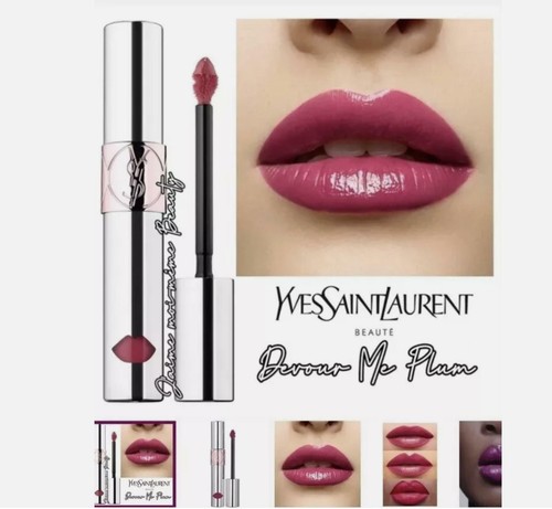 YVES SAINT LAURENT Volupté Liquid Colour Balm # 10 Devour Me Plum NIB - 第 1/7 張圖片
