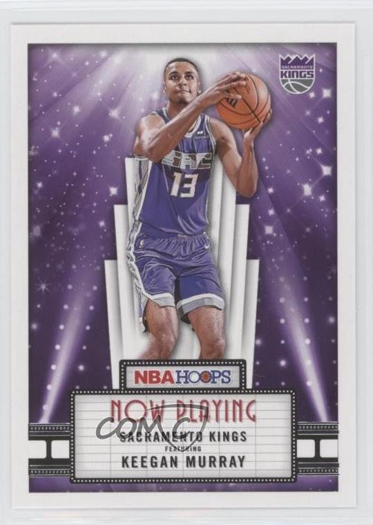 2022-23 Panini NBA Hoops Now Playing Keegan Murray #4 Rookie RC