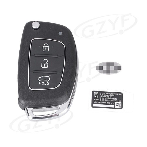 3 Tasten, die Remote Key Shell Case Cover für HYUNDAI Santa Fe 2013-2014 falten - Picture 9 of 10