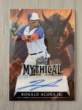 Ronald Acuna Jr. 2023 Leaf Exotic Mythical Auto Chupacabra Wave 1 of 1 🔥