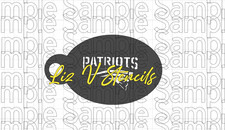 Football Patriots - Face Painting STENCIL