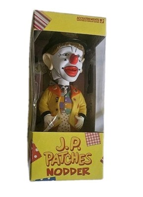 Vintage J.P. Patches Nodder Clown Bobblehead W Bonus Patch New In Box