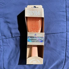 Tangle Teezer Plant-Based Detangling Hair Brush, Straight Curly Hair Orange