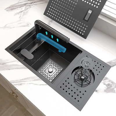 #ad Hidden Cup Washer Bar Sink Stainless Steel Kitchen Sink Garden Coffee Sinks Wash $358.49