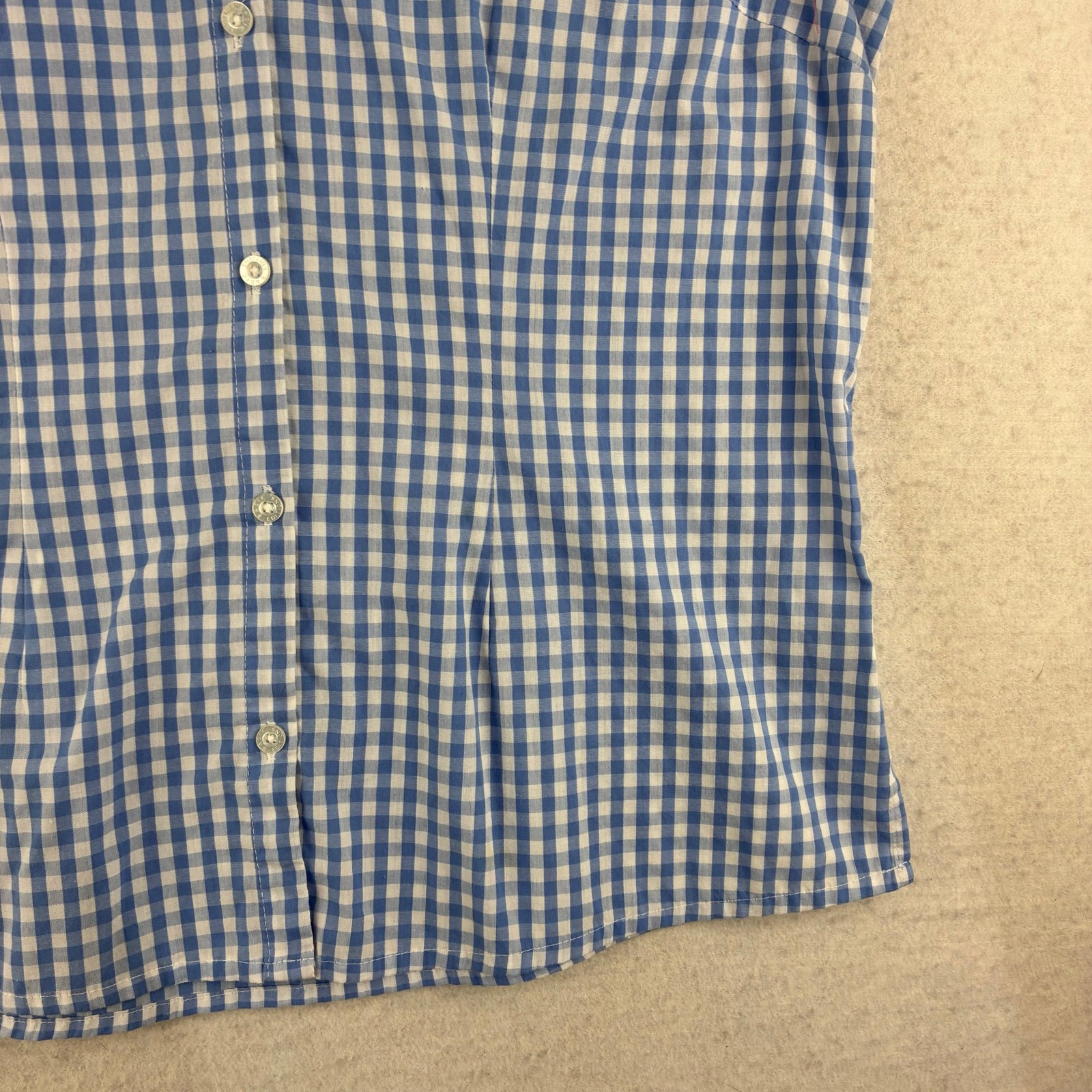 Basic Editions Sleeveless Button Up Blouse Women … - image 3