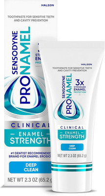 Clinical Enamel Strength Toothpaste, Deep Clean, 2.3 Oz | Repairs 66% of Micro-D