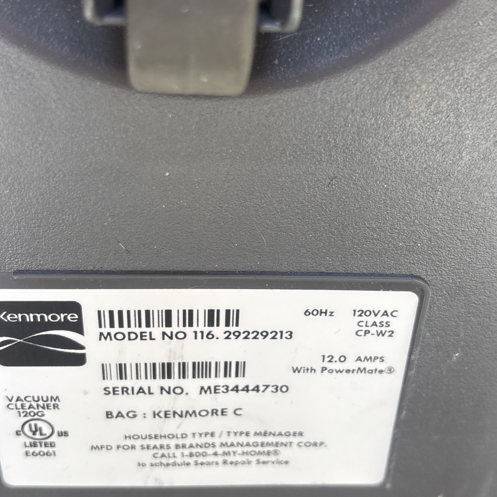 Sears Kenmore HEPA Filter 116.29229213 Canister Vacuum Lime Green Nice