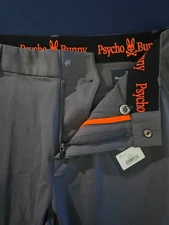 NWT Psycho Bunny Mens 29 Sport Commuter Lightweight Stretch Pant Gray
