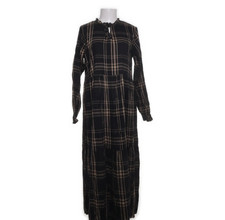 Maxikleid, bodenlang, kariert, weich und warm , Größe 40, ungetragen