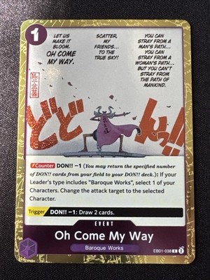 Oh Come My Way EB01-038 C COLD FOIL The Best Vol.2 -Near Mint- One Piece CCG