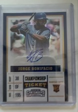 2017 Panini Chronicles - Contenders Rookie Ticket Jorge Bonifacio #16...