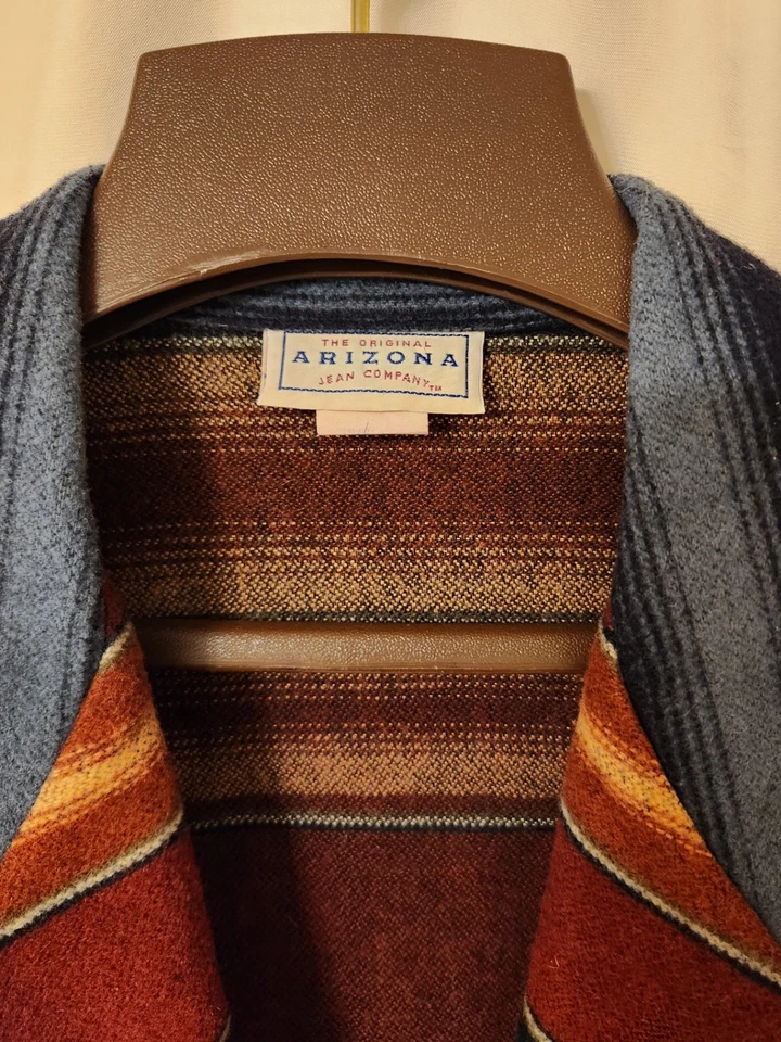 Chaqueta Blazer Manta Mezcla Lana Southwestern Damas S Multicolor De Gran Tamaño Foto 2 de 4