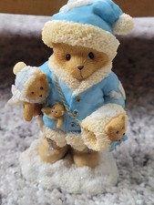 Cherished Teddies Antoinette Christmas Bear Figurine Resin Boxed 2006