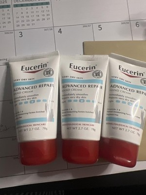 Soothing Hand Cream for Very Dry Skin - 3 Tube Pack, Fast Absorbing Formula