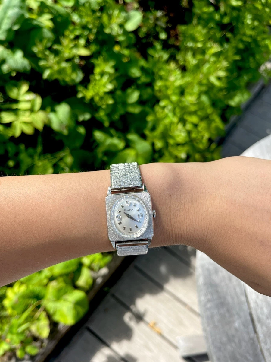 Bulova Square Wristwatches with Vintage for sale - eBay