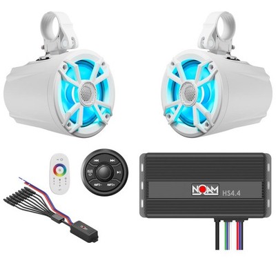NOAM NUTV5 - W PRO UTV ATV Golf Cart & Boat Marine waterproof stereo system