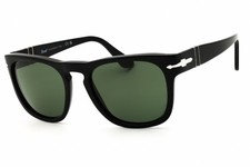 PERSOL PO3333S 95 31 Sunglasses Black Frame Green Lenses 51mm