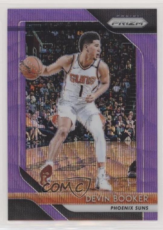 2018-19 Panini Prizm Purple Wave Prizm Devin Booker #11