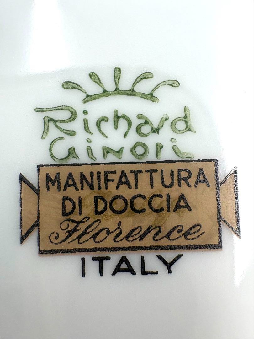 Richard Ginori Impero Onyx Black Impero Orange 2 Set USED