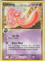 Lickitung (Delta Species) 19/101 EX Dragon Frontiers Rare
