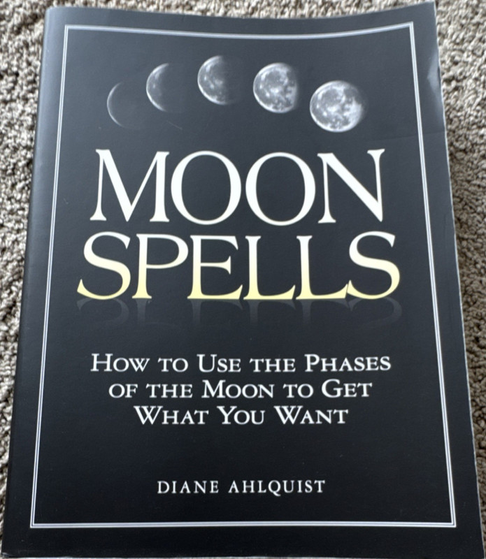 Moon Spells by Diane Ahlquist Paperback Adams Media Wicca & Paganism Guide