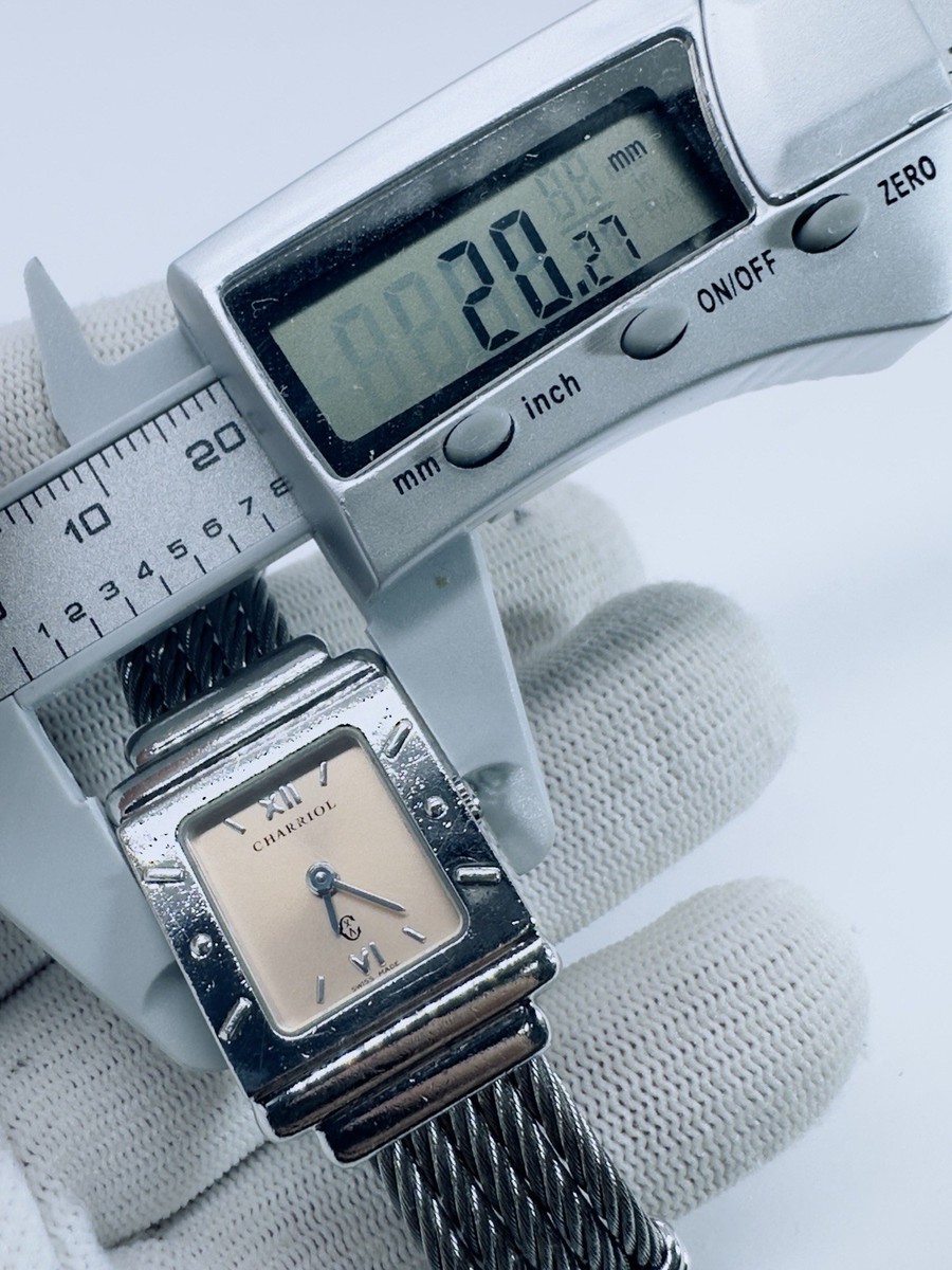 Philippe Charriol St. Tropez Peach Dial Sterling Silver & Steel