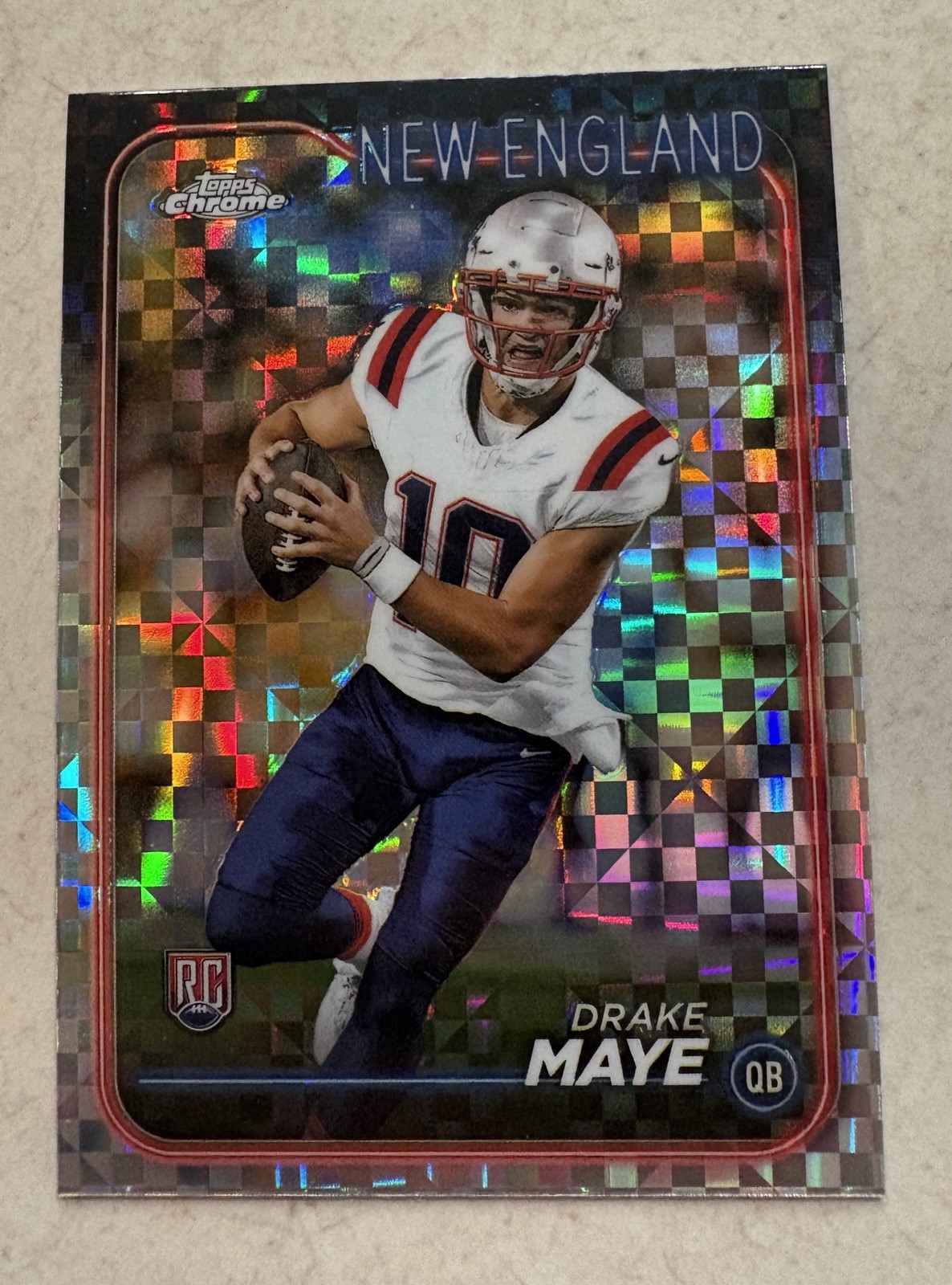 2024 Topps Chrome - Rookies Drake Maye #203 X-Fractor (RC) 🔥 🔥