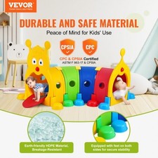 VEVOR Caterpillar Tunnel for Kids, Outdoor Indoor Climb and Crawl Through, Play