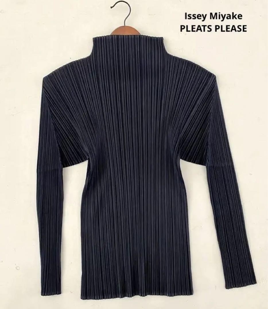 USED ISSEY MIYAKE PLEATS PLEASE HIGH NECK CUT AND SEW