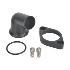 15 Black Swivel Water Neck Thermostat Housing For Sbc Bbc Chevy 327 350 454