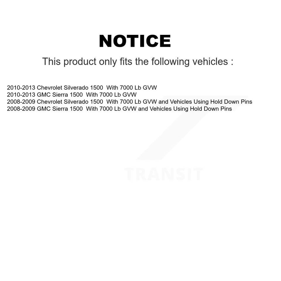 后鼓制动轮气缸对适用于吉姆西 Sierra 雪佛兰 Silverado 1500 7000LB — 第 2/4 张图片