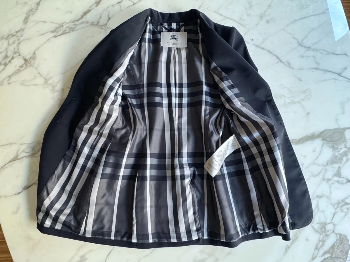 Traje bootleg negro Burberry 2010 vintage Reino Unido talla 6/EE. UU. talla 4 cinturón inc